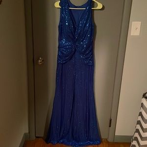 Large 8/10 sequins blue dress from Temu